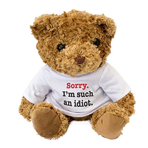 London Teddy Bears- Sorry I'm Such AN Idiot, Color marrón (Z0-LFF3-YUDJ)