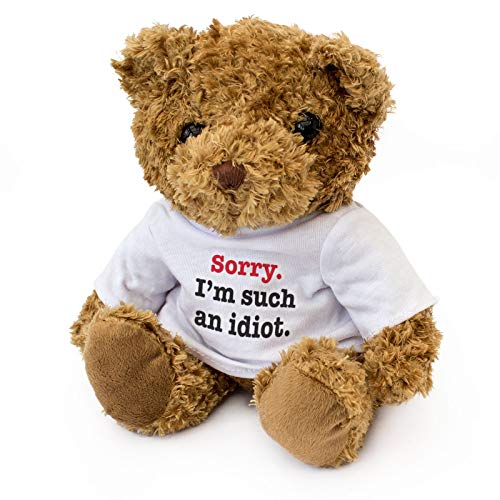 London Teddy Bears- Sorry I'm Such AN Idiot, Color marrón (Z0-LFF3-YUDJ)