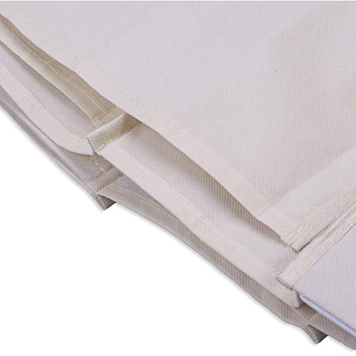 LONGTEAM Homewares - Bolso de mano no tejido con 10 bolsillos para colgar en el armario