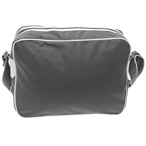 Lonsdale Unisex Flight Bolsa Cruzada Carbón/Blanco Talla única