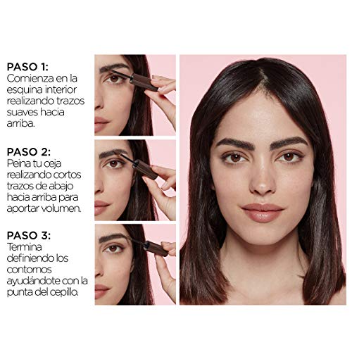 L'Oréal Brow Artist Plum & Set Máscara de Cejas, 108 Dark Brunette