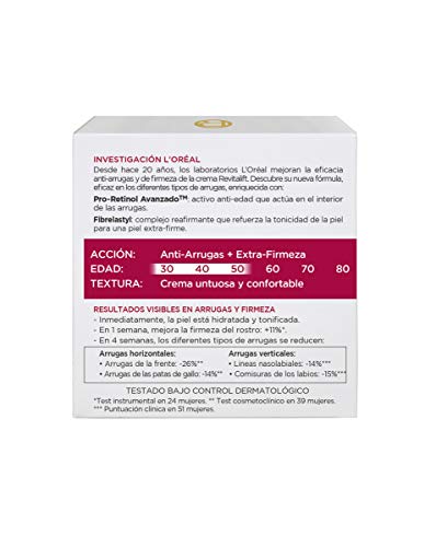 L'Oreal Paris Dermo Expertise - Revitalift Crema de día, con Pro-Retinol, 50 ml