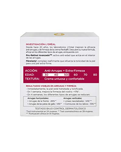 L'Oreal Paris Dermo Expertise - Revitalift Crema de día, con Pro-Retinol, 50 ml