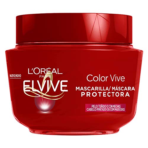 L'Oreal Paris Elvive Color Vive Mascarilla Protectora, para cabellos teñidos o con mechas nutre en profundidad - 300 ml