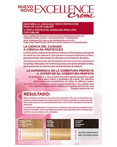 L'Oréal Paris Excellence Creme Tinte Tono 10 Rubio Muy Claro - 50 ml