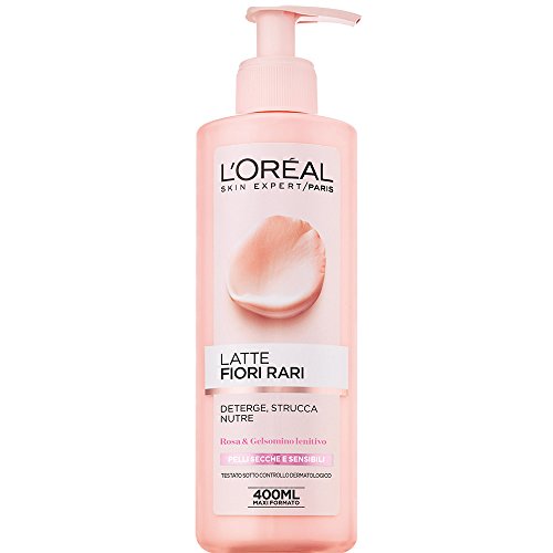 L'Oréal Paris - Flores Delicadas Crema desmaquillante para rostro y ojos para pieles secas y sensibles - 200 ml per Pelli Secche