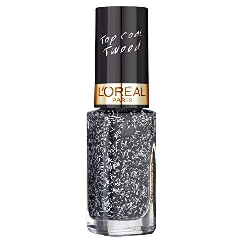 L’Oréal Paris Make-Up Designer Color Riche Les Top Coats 918 Coco Tweed esmalte de uñas Negro Brillo - Esmaltes de uñas (Negro, Coco Tweed, 1 pieza(s), Brillo, Francia, 20 mm)