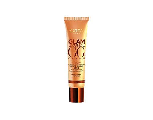 L’Oréal Paris Make-Up Designer Glam Bronze GG Cream - Cremas faciales BB & CC (Mujeres, Piel normal, Hidratante, Tubo, 24 h, Francia)