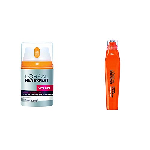 L'Oreal Paris Men Expert Hidratante Diario Anti-Edad Integral Vita Lift y Roll-on Ojos