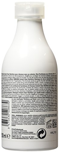 L'Oréal Professionnel Expert - Instant Clear Nutrition - Champú anticaspa para cabellos secos o coloreados - 250 ml
