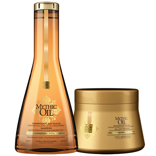 L'Oreal Professionnel Mythic - Champú y mascarilla para cabello normal a fino