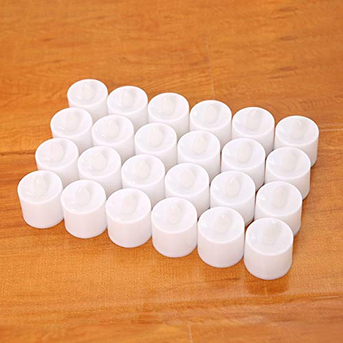 Lorenlli Luz de vela sin llama con pilas reutilizable LED Lámpara de luz de cortejo de fiesta de cumpleaños romántica y colorida