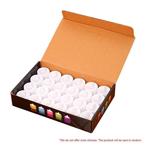 Lorenlli Luz de vela sin llama con pilas reutilizable LED Lámpara de luz de cortejo de fiesta de cumpleaños romántica y colorida