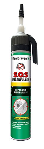Los Braven SOS Fugenfüller 200 ml, Reparaturspachtel, lluvia y wetterresistent, alta Fertigspachtel Made in Germany, sabe, 4016960014977