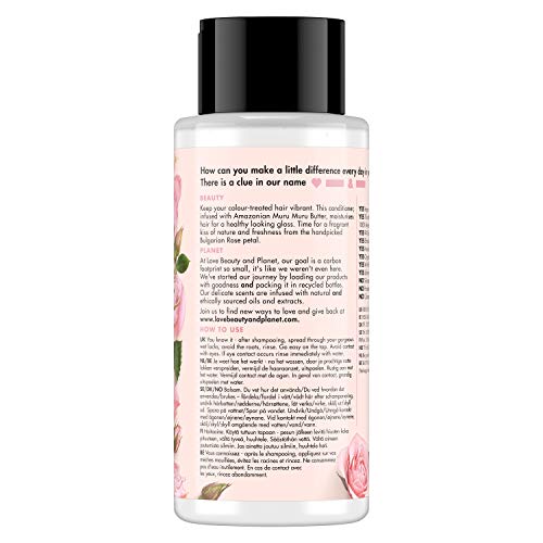 Love Beauty And Planet - Blooming - Acondicionador vegano para cabello teñido, mantiene el color brillante, 400 ml