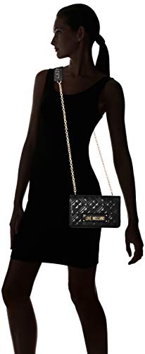 Love Moschino Jc4010pp1a, Carteras de Mano con Asa para Mujer, Negro (Negro), 4x13x22 centimeters (W x H x L)
