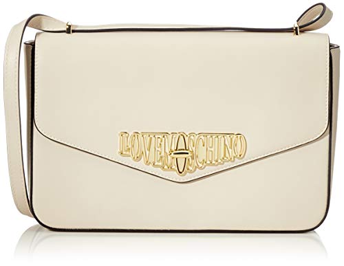 Love Moschino Jc4048pp18lf0110, Bolsa de mensajero Unisex Adulto, Blanco (Avorio), 18x6x29 centimeters (W x H x L)
