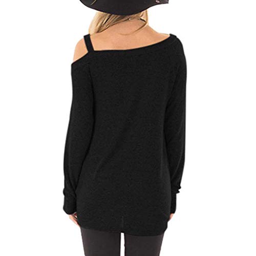 Lover-Beauty Camisa Mujer Casual Suelto Manga Corta Vestido Blusa Plus Top Ropa Negro de Vestir Negro