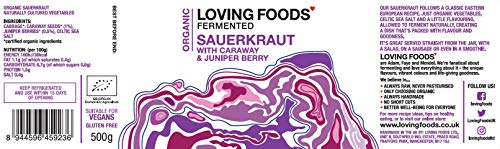 Loving Foods Orgánico Chucrut & Kimchi Mixto (500g) CRUDO | SIN PASTEURIZAR | VIVO (6 x Jars - Mixto)