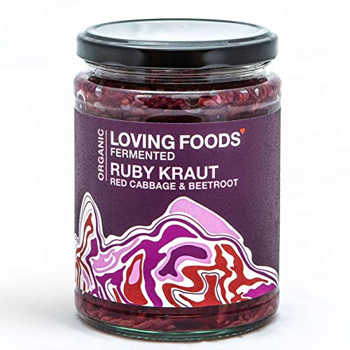 Loving Foods Orgánico Ruby Kraut (500g) CRUDO | SIN PASTEURIZAR | VIVO (6 x Jars)