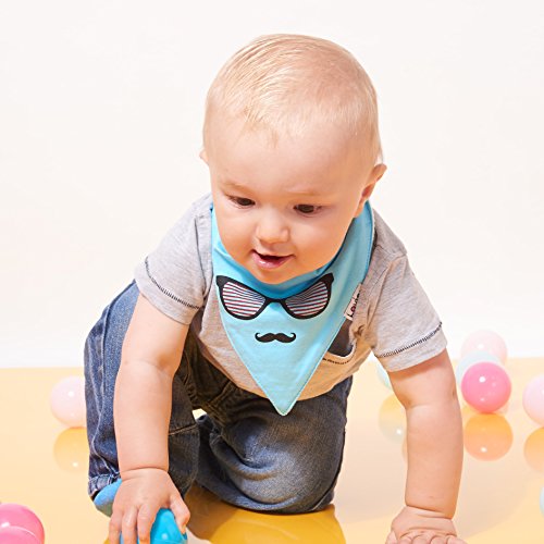 Lovjoy Baberos del bebé - Paquete de 7 Diseños para niño