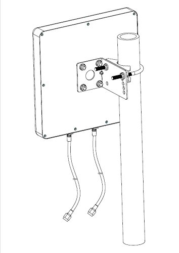 LOW COST MOBILE Antena 5G Panel Direccional 15dBi 3500MHz Negro Cable LMR200 Conector SMA para routers, hotspots y módem 5G blanco 10 m