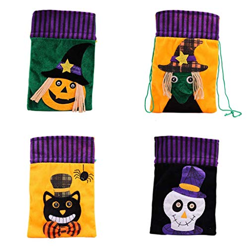 LQH Halloween del Caramelo Bolsas de Regalo con cordón Organizador de Almacenamiento de favores Decoración (Size : 1)