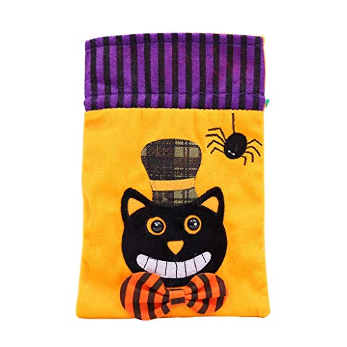 LQH Halloween del Caramelo Bolsas de Regalo con cordón Organizador de Almacenamiento de favores Decoración (Size : 1)