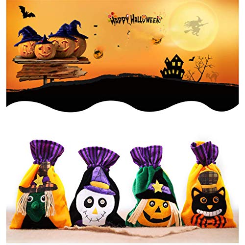LQH Halloween del Caramelo Bolsas de Regalo con cordón Organizador de Almacenamiento de favores Decoración (Size : 1)