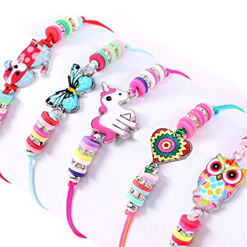 Lrikas Pulsera Niña Pulsera Amistad 12 Piezas Pulsera Unicornio Pulseras de Cuerda Trenzada Brazalete Joyería Niña Regalo de Cumpleaños de Fiesta