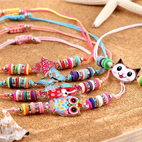 Lrikas Pulsera Niña Pulsera Amistad 12 Piezas Pulsera Unicornio Pulseras de Cuerda Trenzada Brazalete Joyería Niña Regalo de Cumpleaños de Fiesta