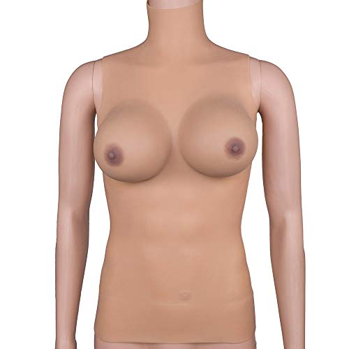 LSHUNYDE Breastforms de Silicona Realista Falso Pechos Cutis Pecho Falso Transgénero Mastectomía, S,Medio,Medio