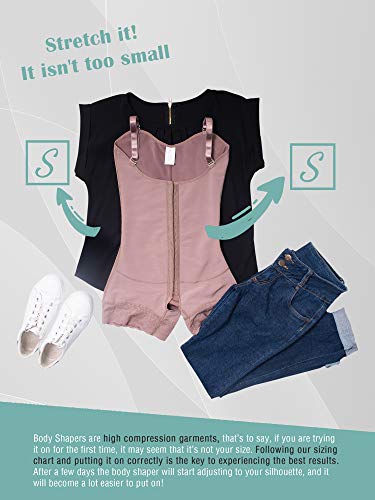 LT. Rose 21113 Fajas Colombianas Reductoras Adelgazantes Postparto para Mujer Cocoa XL