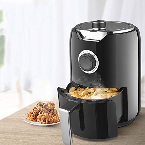 LTLCLZ Freidora De Aire Sin Aceite Cesta Antiadherente 2,5 L Capacidad Selector De Temperatura 80-200°, Apagado Automático 800W
