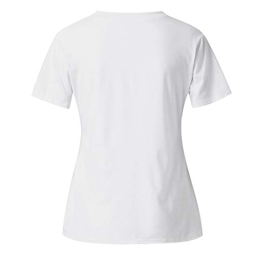 Luckycat Blusas Embarazada para Premamá, Camiseta de Maternidad de Manga Corto Top con Estampado de Linda Encantador Camiseta Divertida de la Maternidad premamá para Mujer Embarazo Lactancia T-Shirt