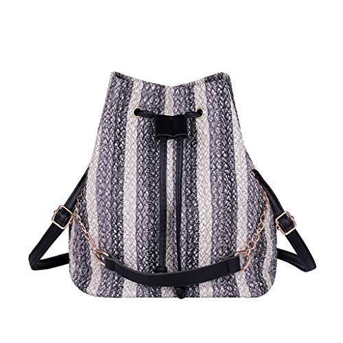 Luckycat Bolsas de mano para mujer para verano viaje bolso de hombro bolso de paja bolso de playa bolso de mano Bolso de Mimbre Monedero del Bolso de Hombro del Monedero Mujeres Bolsas de Asas