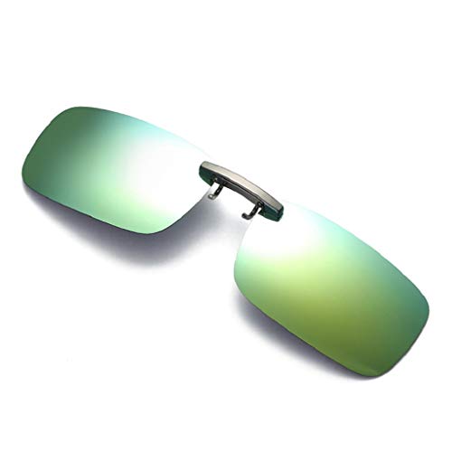 LUCKYCAT Hombres/Mujeres Clip en la Lente Gafas de Sol Polarizadas - Anti Reflejante Protección UV400 Cómodo y Seguro Ideal para Conducir y Pescar al Aire Libre
