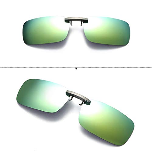 LUCKYCAT Hombres/Mujeres Clip en la Lente Gafas de Sol Polarizadas - Anti Reflejante Protección UV400 Cómodo y Seguro Ideal para Conducir y Pescar al Aire Libre