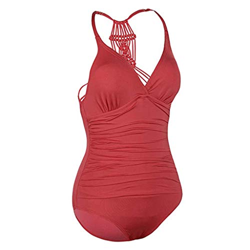 Luckycat Mujer 2019 Push-up Acolchado Bra Bikini Set Bandage Traje de Baño de Playa Color Sólido Bañador Deportivo Traje de Baño de Una Pieza para Mujer Bañadores de Mujer Tallas Grandes Sexy Tankini