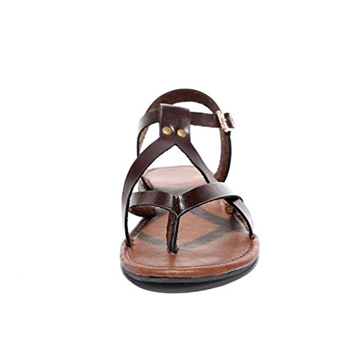 Luckycat Sandalias Mujer Verano 2019 Sandalias Romanas Boca de Pescado Mujer Sandalias Cuña Planas Verano Playa Tobillo Correa Sandalias de Fiesta Casuales Zapatos de Playa