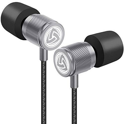 LUDOS Ultra Auriculares con Micrófono y Cable, Máxima Comodidad, Sonido Cristalino, Agudos y Graves Equilibrados, Nueva Espuma Viscoelástica, Cable Duradero, Graves, Control de Volumen
