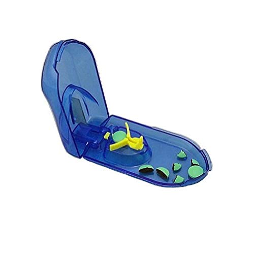 lujiaoshout Píldora Cortador plástico Splitter Divisor con diseño ergonómico para el Corte pequeñas píldoras y Pastillas Azules Grandes