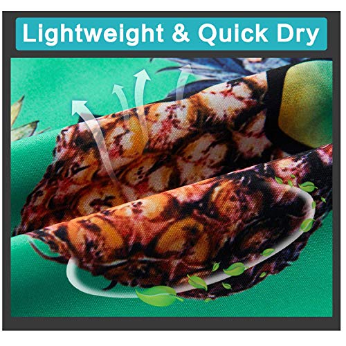 LULABE Men's Shorts Swim Beach Trunk Summer Nature View Mountain Lake Fit,Size:XL