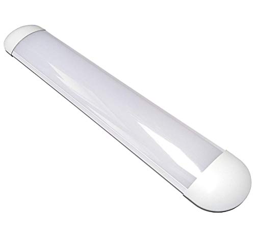 Luminaria LED PLUS. Doble potencia 120 cm. Color Blanco Neutro (4500K). Tubo led integrado T8 72w. 6800 Lumenes. Lampara led slim.