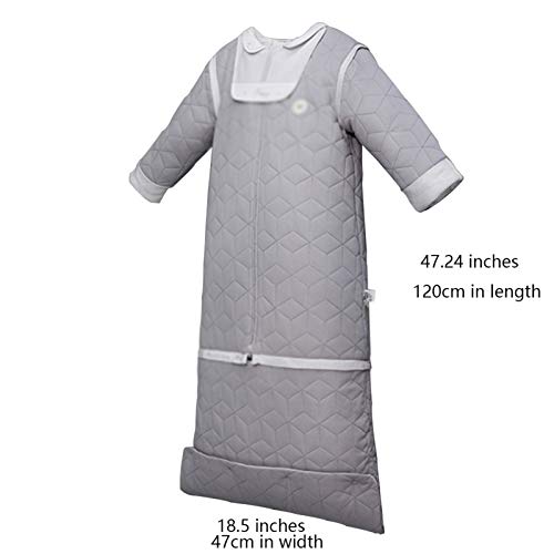 LUO Sacos de Dormir Saco de Dormir de los niños con Mangas Desmontables Puede ser Alargado y Engrosado Cuatro Estaciones Saco de Dormir Anti-Golpe for los niños de 2-7 años de Edad (Color : Pink)