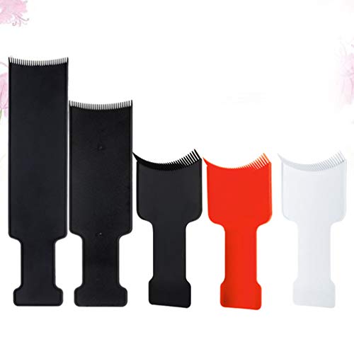 LUOEM Juego de 5 Piezas para Teñir El Cabello Teñir El Cabello Profesional Elegir Color Balayage Tablero Plano Paleta Peine Herramientas de Peluquería