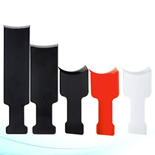 LUOEM Juego de 5 Piezas para Teñir El Cabello Teñir El Cabello Profesional Elegir Color Balayage Tablero Plano Paleta Peine Herramientas de Peluquería