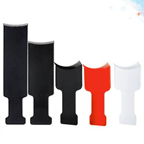 LUOEM Juego de 5 Piezas para Teñir El Cabello Teñir El Cabello Profesional Elegir Color Balayage Tablero Plano Paleta Peine Herramientas de Peluquería