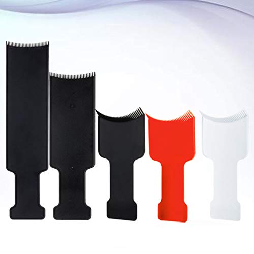 LUOEM Juego de 5 Piezas para Teñir El Cabello Teñir El Cabello Profesional Elegir Color Balayage Tablero Plano Paleta Peine Herramientas de Peluquería