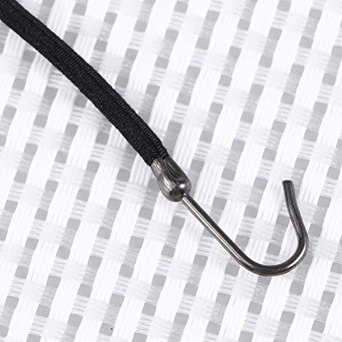 Lurrose 12 Unids Elástico Cola de Caballo Gancho de Pelo Gancho de Lazo Cola de Caballo Accesorios para el Cabello para las Mujeres (Negro)